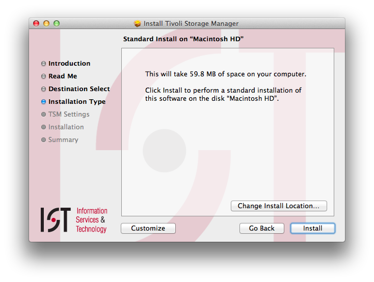 Standard install