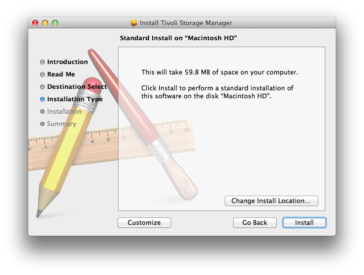 Standard install