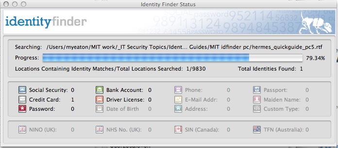 Status window