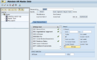 HR Master Data Screen